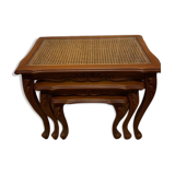 Set of 3 tables trundles regency style