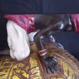 Centerpiece (empty pocket) in resin with African character