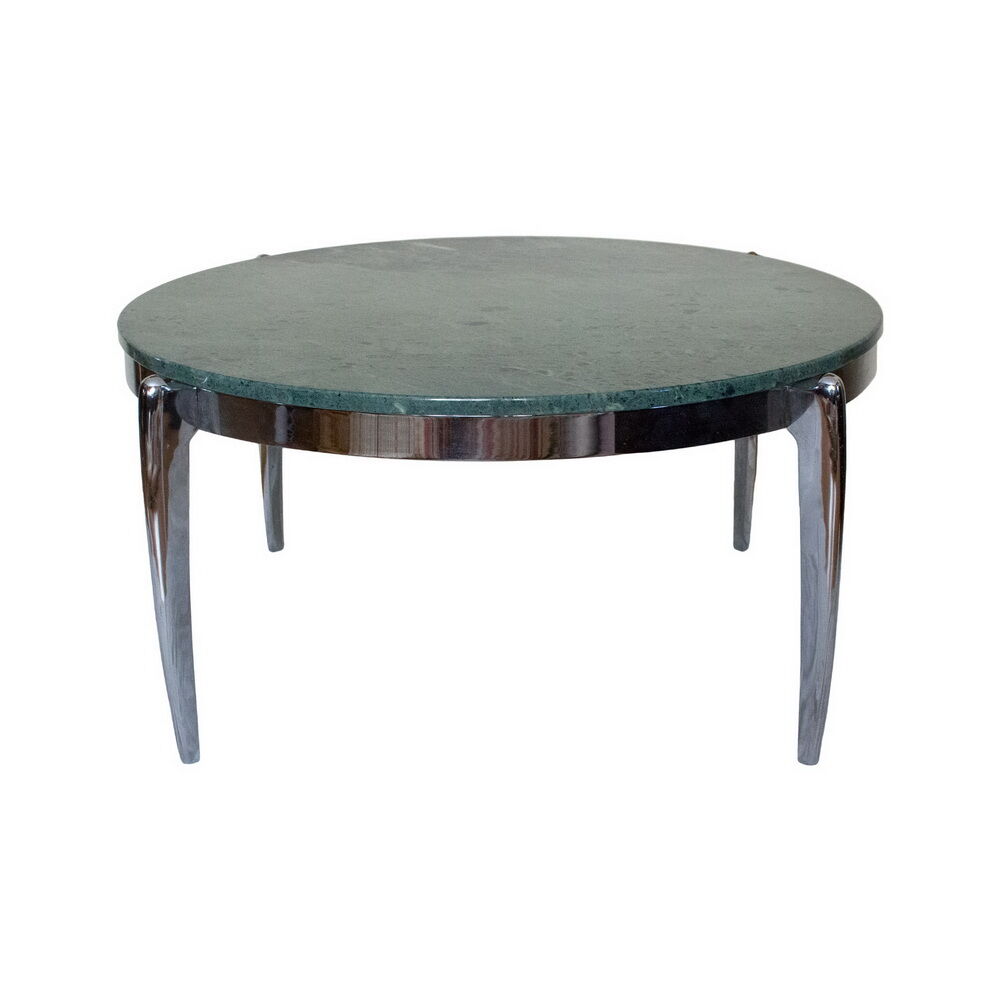 Spectacular coffee table made of marble and stainless steel