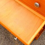 Vintage 4-drawer chest of drawers in waxed wood