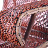 Vintage Rattan and bamboo Lounge chair, 1960s