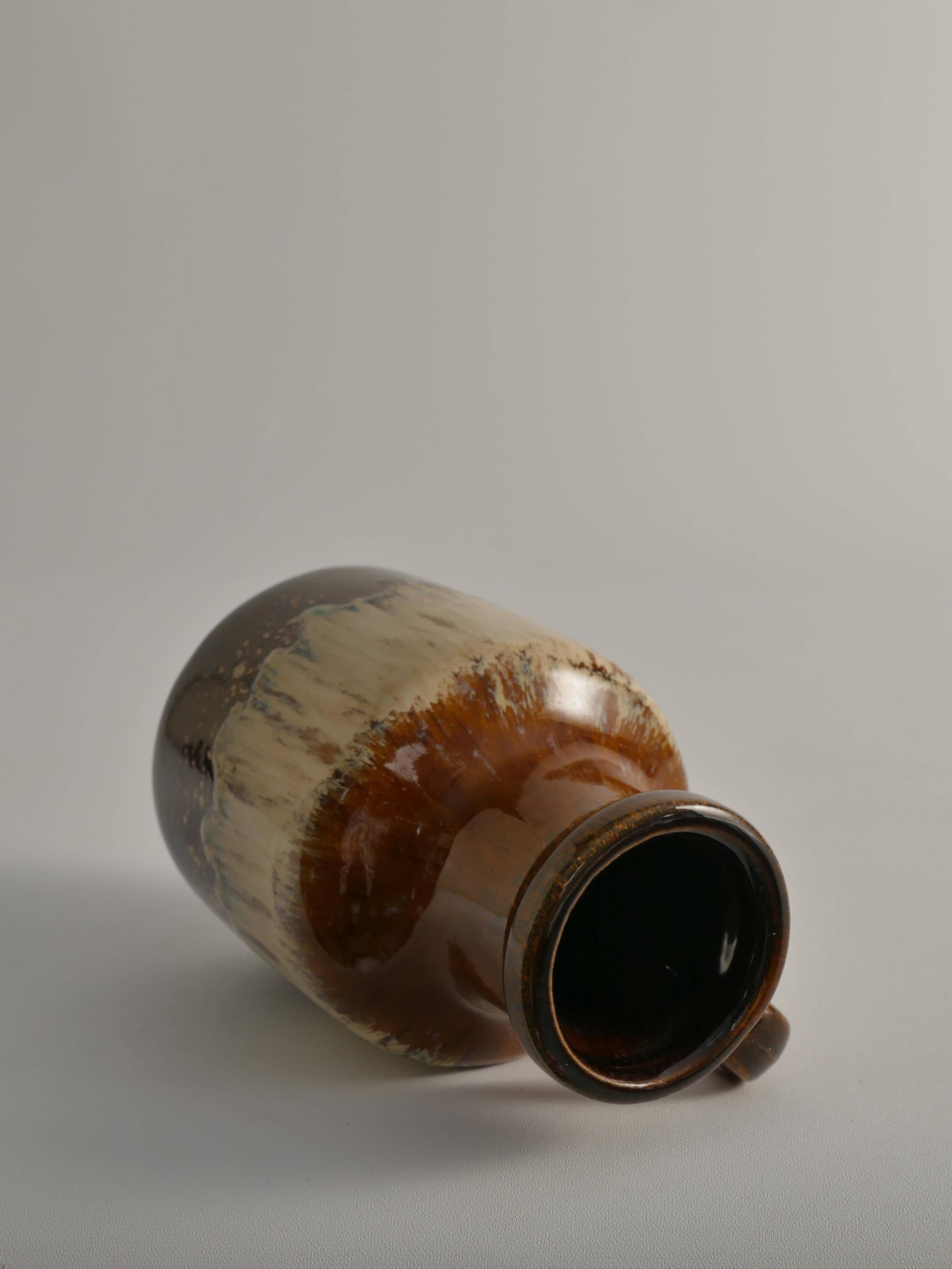 Mid-Century Modern Fat Lava Drip Glaze Ceramic Vase, West Germany, 1970s