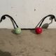Coat hooks with 4 balls from the 1960s.
