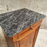 Antique small cabinet French hall cupboard walnut