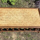 Vintage rattan coffee table