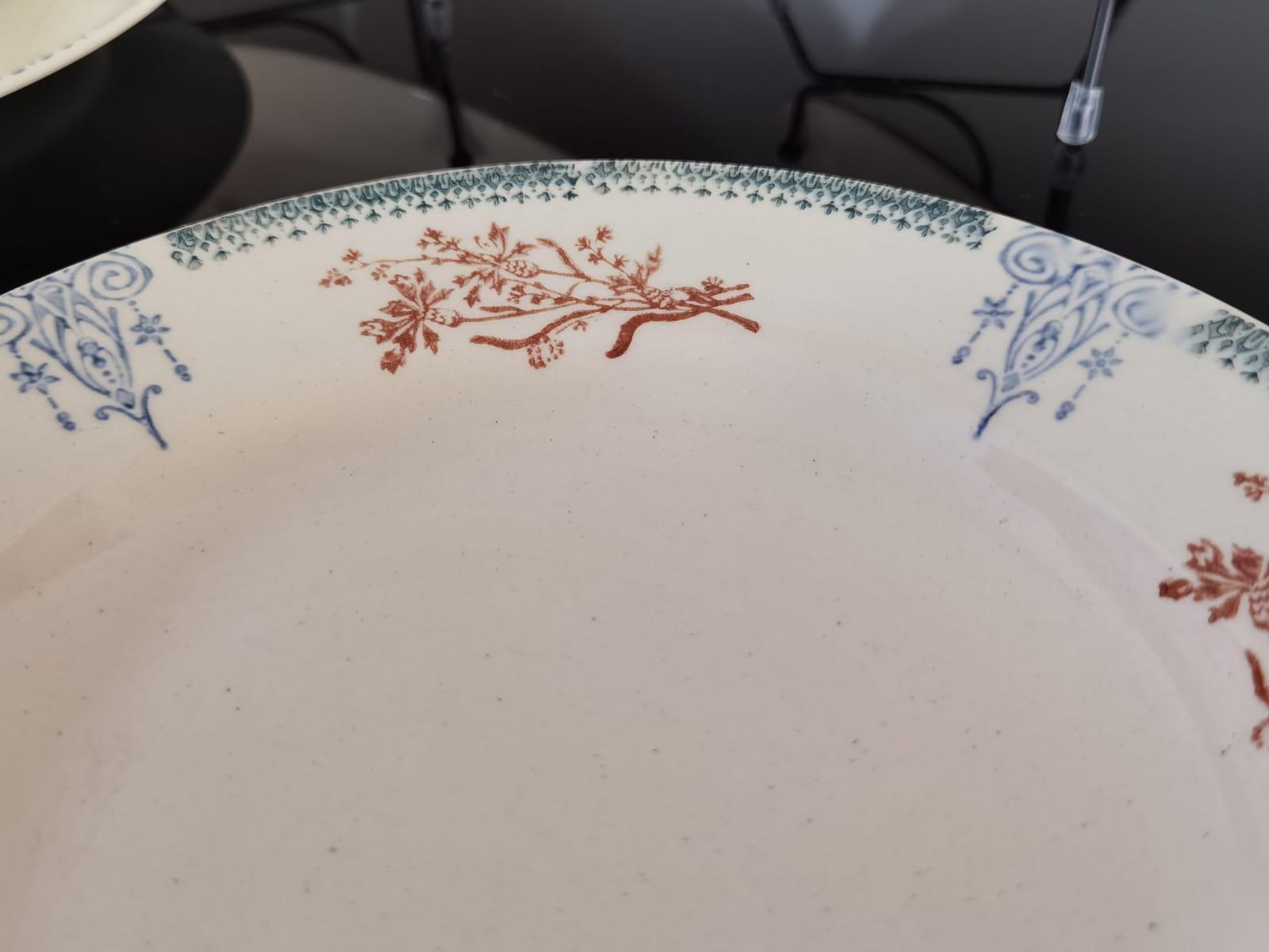 Set of semi-hollow plates Amandinoise St Amand vintage