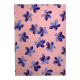 Original gouache on paper from Editions JEHLEM, floral decoration (purple), twentieth century, Paris