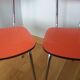 Chaises en formica et métal chromé