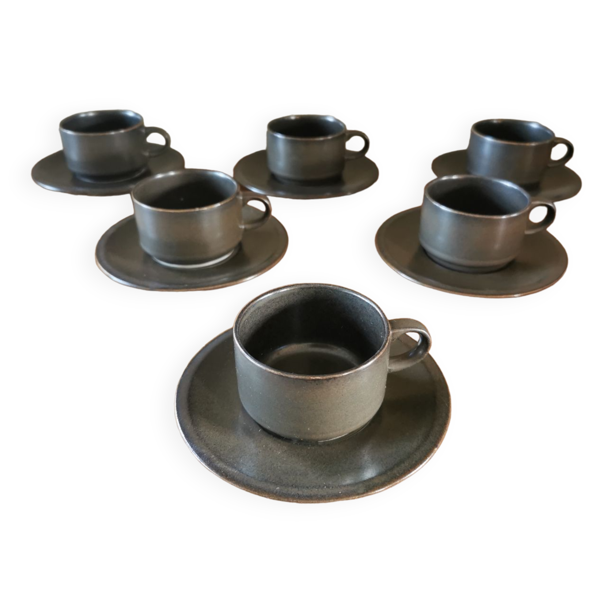 Suite of 6 vintage cups Campana Villeroy and Boch