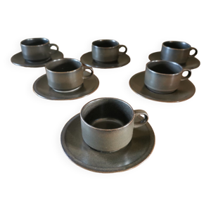 Suite de 6 tasses vintage Campana
