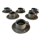 Suite of 6 vintage cups Campana Villeroy and Boch