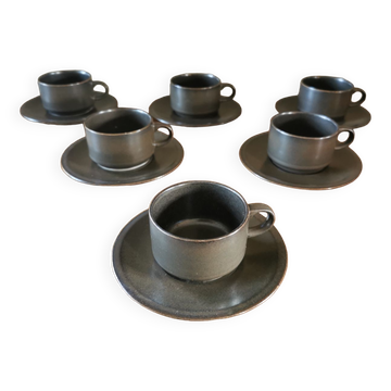 Set of 6 vintage Campana cups by Villeroy and Boch.