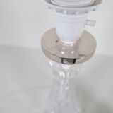 Mid-century modern crystal table lamps by Orrefors, designed by Carl Fagerlund, Sweden, 1970s.