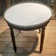 Coffee table with a marble top, known as "bouillotte".