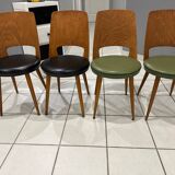 Set of 4 Baumann Mondor Bistro Chairs 1960