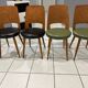 Set of 4 Baumann Mondor Bistro Chairs 1960