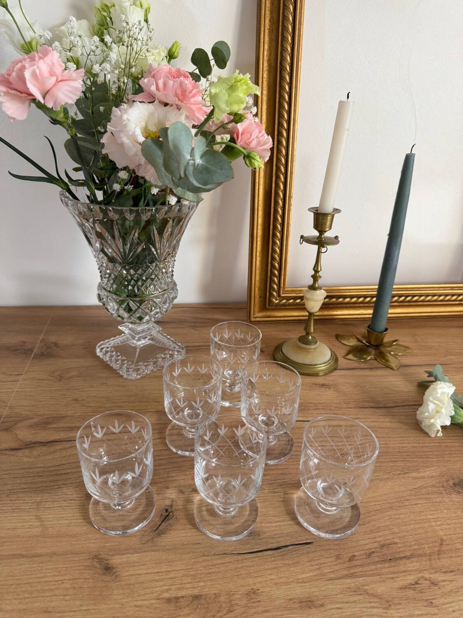 Vintage liqueur glasses