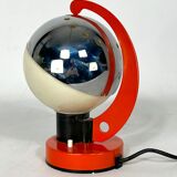 Space age Italian metal and plastic table lamp from 60s
