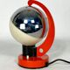 Space age Italian metal and plastic table lamp from 60s