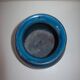 1960s vase by Aldo Londi for Bitossi in "Rimini blue" ceramic.