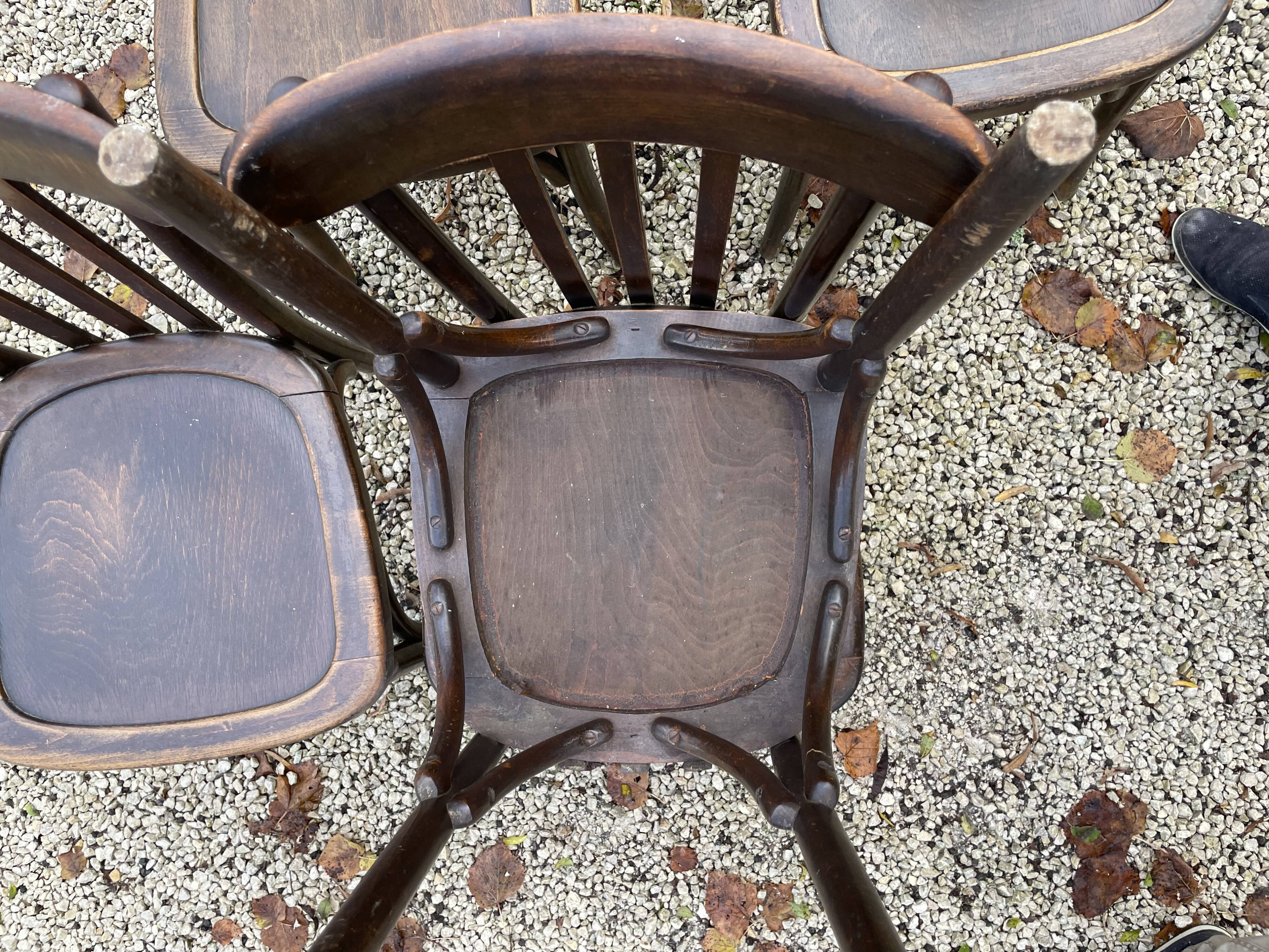 5 bistro chairs