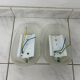 Set of two vintage Italian glass wall lamps
