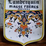 Ecusson de presentation faiencerie masse freres