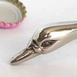 Metal swan bottle opener