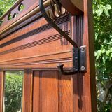 Art Deco oak cloakroom