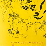 Marc Chagall - Tribute to Maiakovsky - 1963 - Original lithographic poster