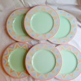 Ensemble de 6 assiettes plate Pagnossin modèle Arizona