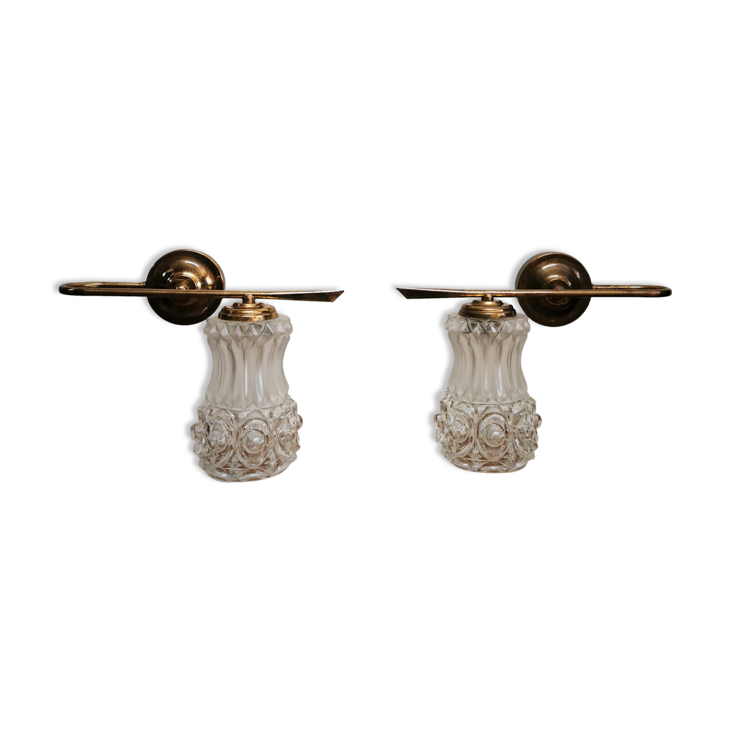 Pair of art deco wall lamps