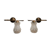 Pair of art deco wall lamps