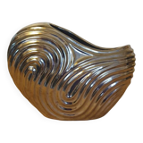 Chrome ceramic vase