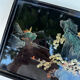 Asian lacquered wood tray
