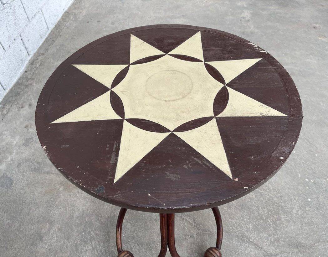 Thonet beech pedestal table from the 1900s