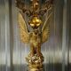 Very large Empire lamp / Egyptian Revival in gilded bronze with an eagle.