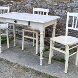 Luterma table and chairs set, shabby chic, 40s