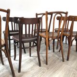 Set of 6 chairs bistro mismatched