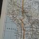Bolivia, old map 1887 – vintage geographical map.