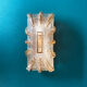 Wall lamp or ceiling lamp thick glass seventies vintage