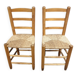 paire de chaises brutaliste