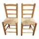 Paire de chaises brutaliste