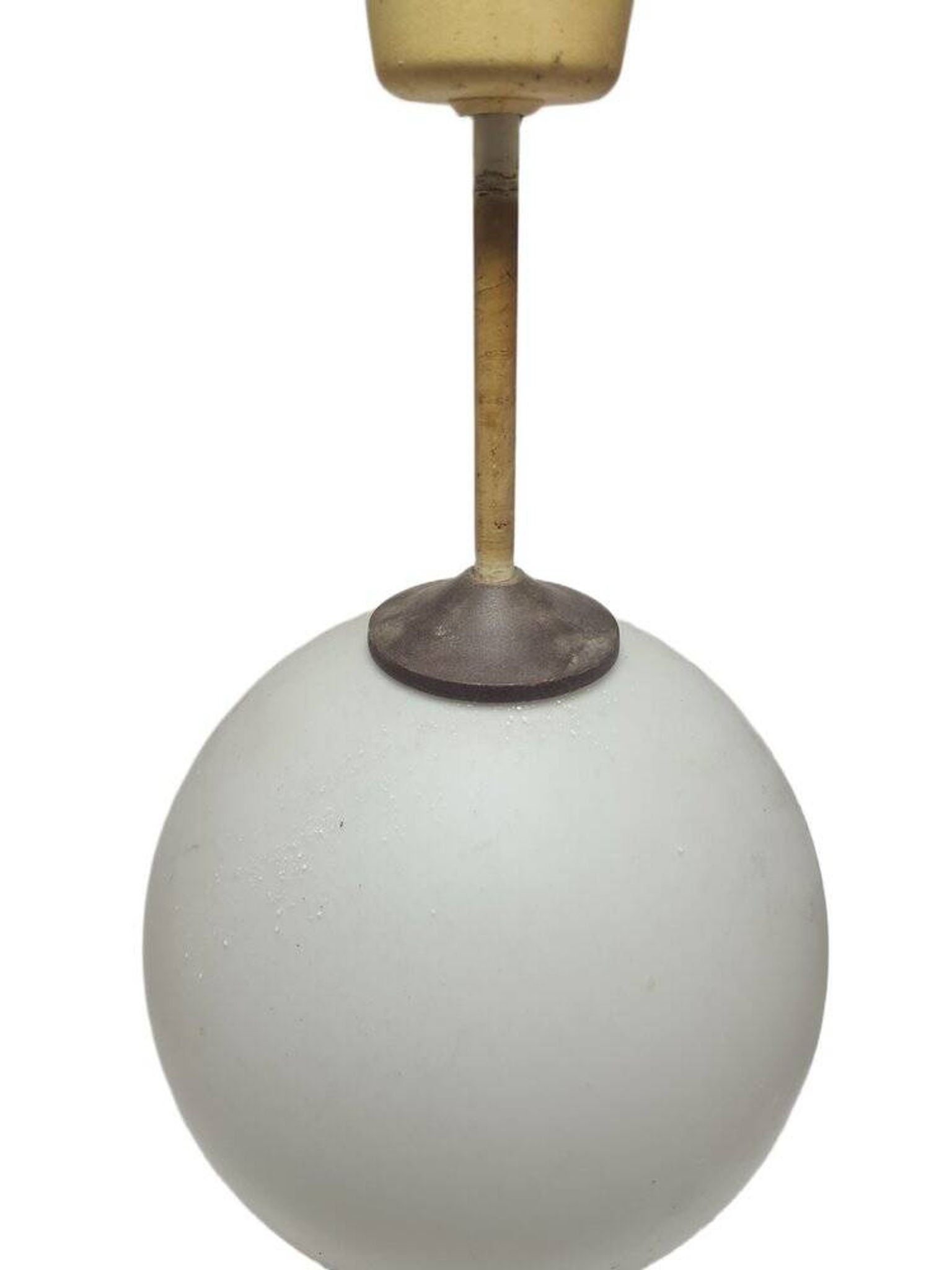 Vintage communist pendant lamp, Poland, 1970s