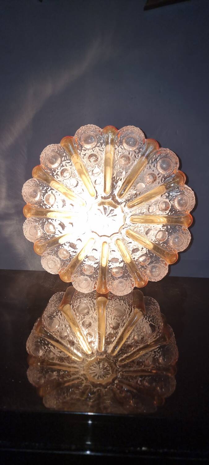Glass ceiling light, 1970s