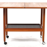 Tea cart with folding table top, Poul Jeppesen, Denmark, circa 1965
