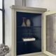 Corner display cabinet from the 1950s