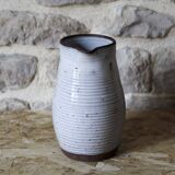 Roger Jacques Puisaye enameled stoneware pitcher