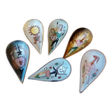 Maurel Tourettes Sur Loup astrological signs cups 1960/1970