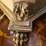 Empire lamp in bronze and marble, large size 70x43, 6kg, and a superb lampshade.